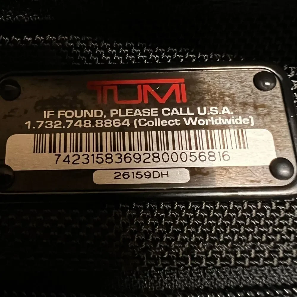 TUMI Black Messenger Bag